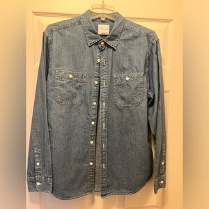 American Eagle L/S Jean Shirt Size L